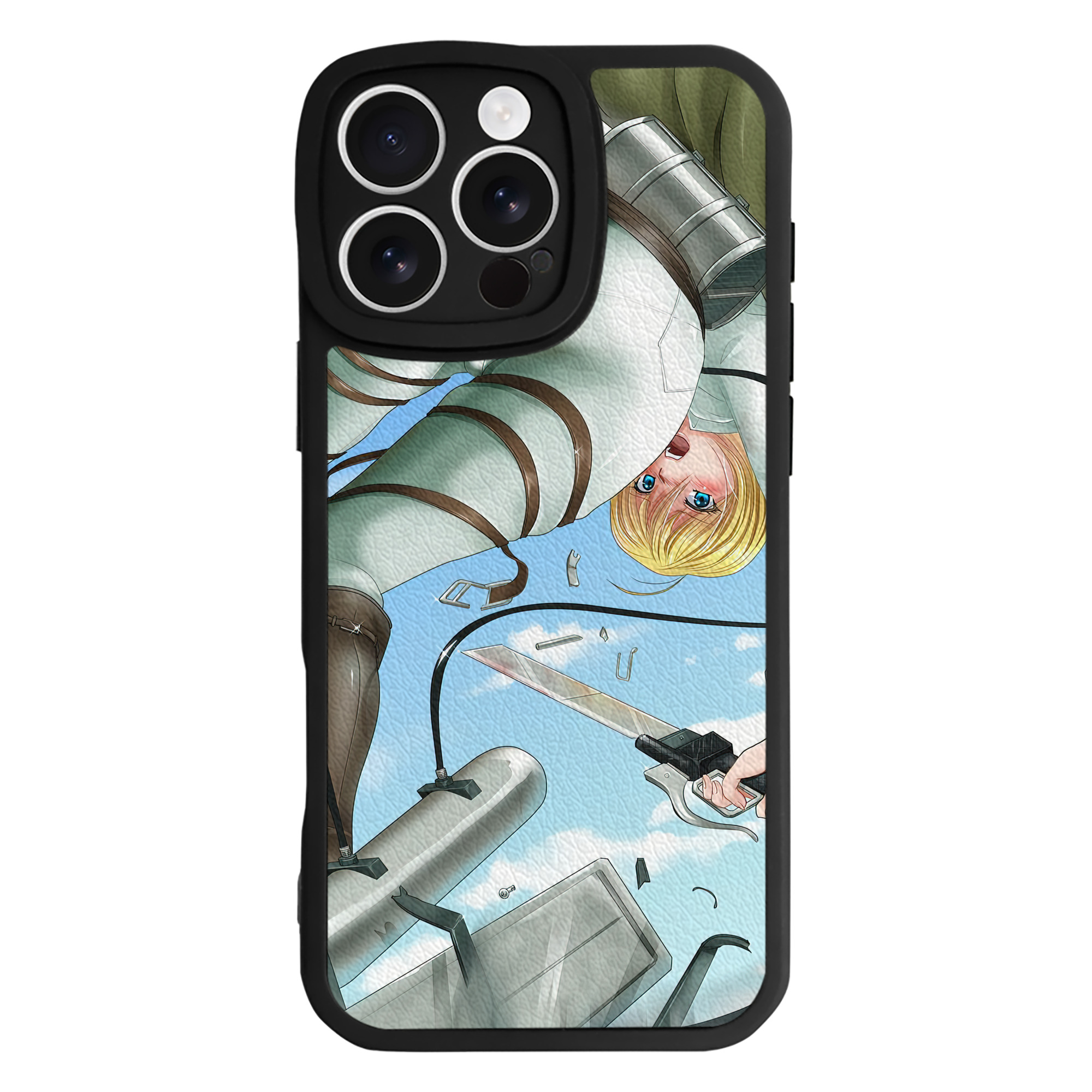 （画像用） 進撃の巨人 Attack on Titan 【iPhone 16シリーズ対応】シリコンスマホケース（レザー調） 材質：シリコン